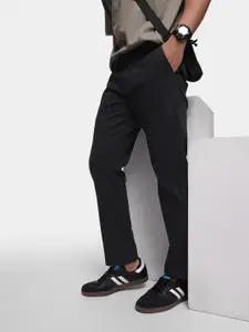 FCUK Men Smart Tapered Fit Chinos Trousers