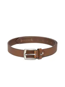 INVICTUS Men Brown Solid Leather Belt