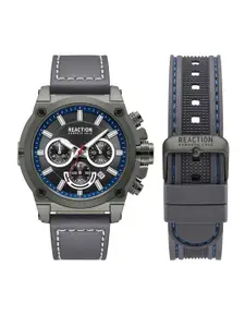 REACTION KENNETH COLE Men Blue Dial & Extra Straps Analogue Watch KRWGO0070001