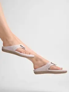 Shoetopia Girls Open Toe Flats with Buckles