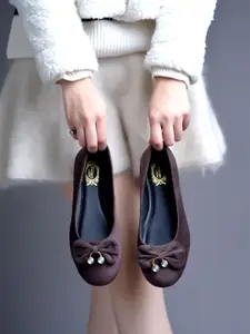 Shoetopia Girls Ballerinas with Bows Flats