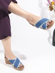 TRYME Party Wedge Sandals