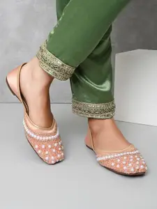 XE Looks Women Embellished Mojari Flats