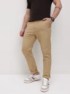 The Roadster Life Co. Men Pure Cotton Regular Fit Trousers