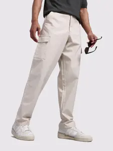 The Roadster Life Co. Men Relaxed Fit Cotton Cargos