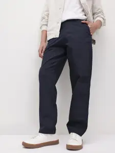 The Roadster Life Co. Straight Fit Textured Chinos