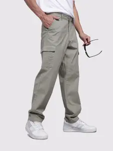 The Roadster Life Co. Men Relaxed Fit Pure Cotton Cargos