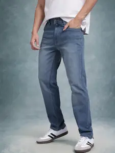 The Roadster Life Co. Men Regular Fit Mid-Rise Light Fade Stretchable Jeans