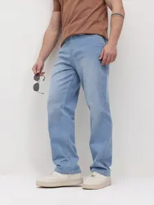 The Roadster Life Co. Men Mid-Rise Light Fade Relaxed Fit Stretchable Jeans