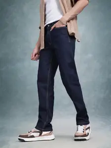 The Roadster Life Co. Men Regular Fit Mid-Rise Light Fade Stretchable Jeans