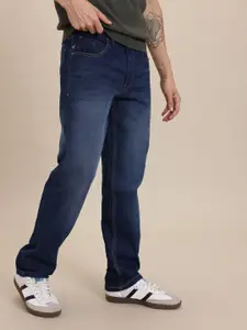 The Roadster Life Co. Men Regular Fit Mid-Rise Light Fade Stretchable Jeans