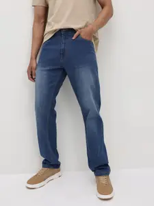 The Roadster Life Co. Men Mid-Rise Light Fade Relaxed Fit Stretchable Jeans