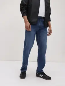 The Roadster Life Co. Men Mid-Rise Regular Fit Light Fade Stretchable Jeans