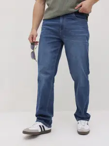 The Roadster Life Co. Men Straight Fit Faded Jeans