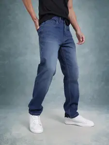 The Roadster Life Co. Men Regular Fit Mid-Rise Light Fade Stretchable Jeans