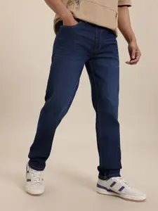 The Roadster Life Co. Men Regular Fit Mid-Rise Light Fade Stretchable Jeans