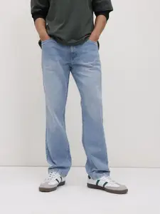 Roadster Men Regular Fit Mid-Rise Light Fade Printed Stretchable Jeans