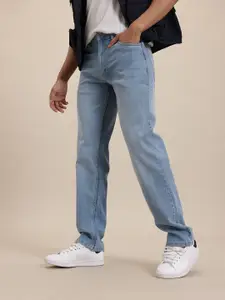 The Roadster Life Co. Men Regular Fit Mid-Rise Light Fade Stretchable Jeans