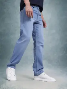 The Roadster Life Co. Men Regular Fit Mid-Rise Light Fade Stretchable Jeans