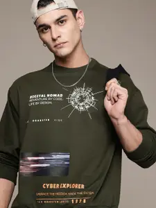 The Roadster Lifestyle Co. Graphic Printed Pure Cotton Sweatshirt