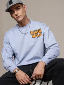 The Roadster Lifestyle Co. Men Printed Pure Cotton Sweatshirt