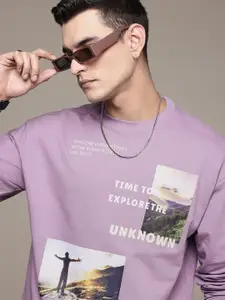 The Roadster Lifestyle Co. Graphic Printed Pure Cotton Sweatshirt