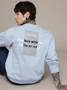 The Roadster Lifestyle Co. Typography Printed Oversized Sweatshirt