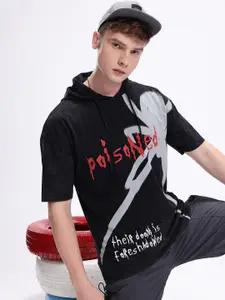 Kook N Keech Men Printed Hooded T-shirt