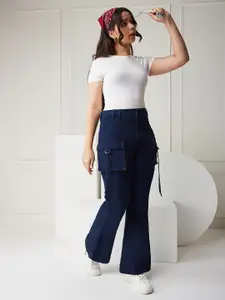 BAESD Girls Bootcut High-Rise Stretchable Jeans