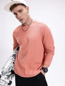 Kook N Keech Men Self Design T-shirt