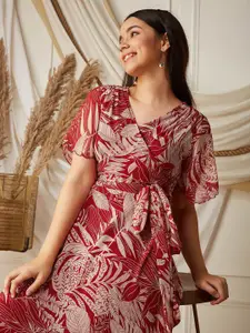 BAESD Floral Print Chiffon Maxi Dress