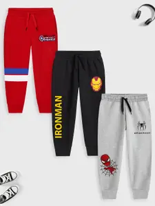 Marvel by Miss and Chief Boys Pack Of 3 Avengers Printed Joggers