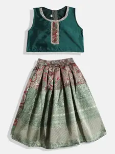 Aarika Girls Ready to Wear Lehenga & Choli With Sequinned Detail