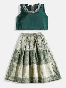 Aarika Girls Ready to Wear Lehenga & Choli With Sequinned Detail