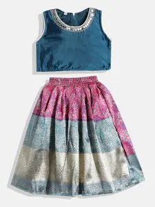 Aarika Girls Ready to Wear Lehenga & Choli With Sequinned Detail