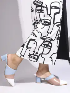 JM Looks Women fashion Comfortable Sole Block Heel Mules