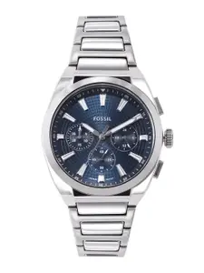 Fossil Men Everett Patterned Dial Chronograph Analogue Watch FS6104I