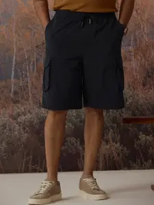 Andamen Casual Men Nylon Blend Elasticated Straight Regular Shorts