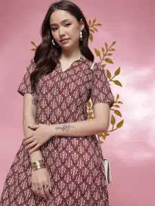 Anouk Ethnic Motifs Printed Kurta