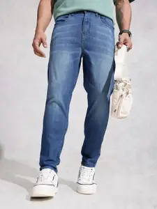 WROGN Men Slim Fit Mid-Rise Light Fade Stretchable Jeans