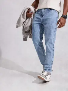 WROGN Men Slim Ankle Fit Heavy Fade Stretchable Jeans