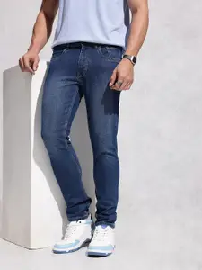 WROGN Men Slim Ankle Fit Light Fade Stretchable Jeans