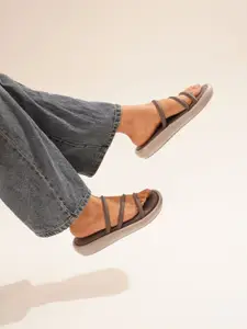 JM Looks Women Open Toe Flats