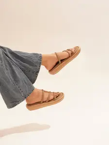 JM Looks Women Open Toe Flats