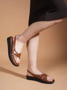 Lavie Women Platform Strap Sqaure Toe Sandals