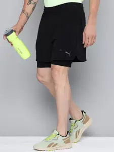 Puma Men Move 2-in-1 Skinny Fit Drycell Training Shorts With Inner Tights