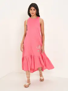 AKKRITI BY PANTALOONS Women's Floral Embroidered Dress