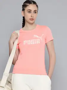 Puma NATURE Brand Logo Printed Pure Cotton T-shirt