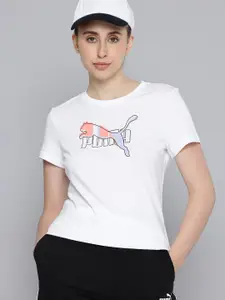 Puma Brand Logo Lab Printed Pure Cotton T-shirt