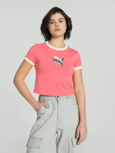 Puma Brand Logo Printed Slim Fit T-shirt